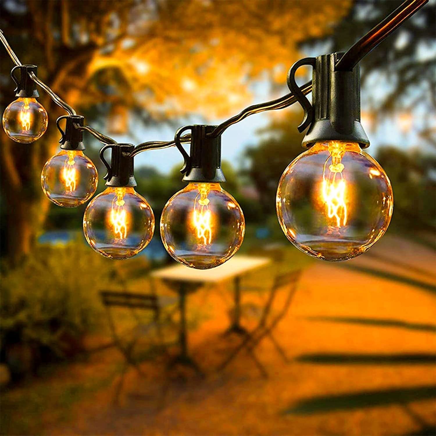 Lemontec LED Outdoor Globe String Lights