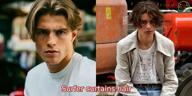 Surfer curtains hairstyle inspiration